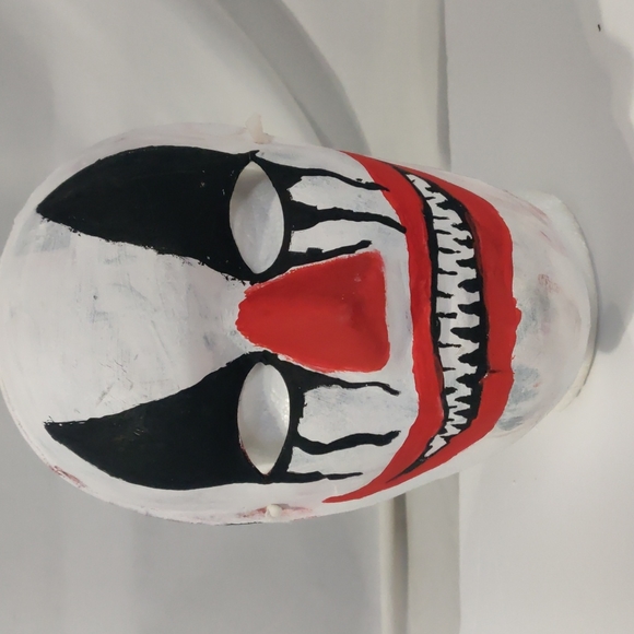 Hand painted OOAK creepy clown mask - Picture 1 of 2